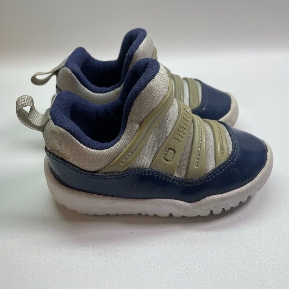 Nike Jordan 11 Retro Little Flex TD Grey Navy Georgetown BQ7102-007 Sz 7C